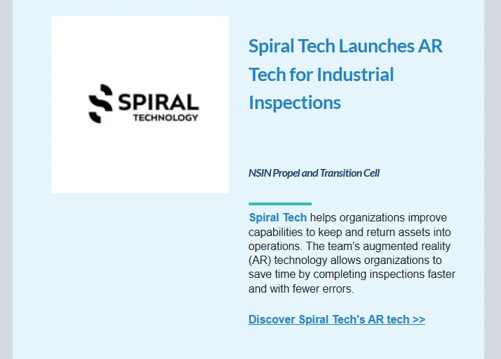 Spiral features in the NSIN Newsletter