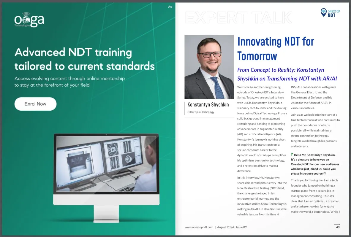 Our interview for One Stop NDT