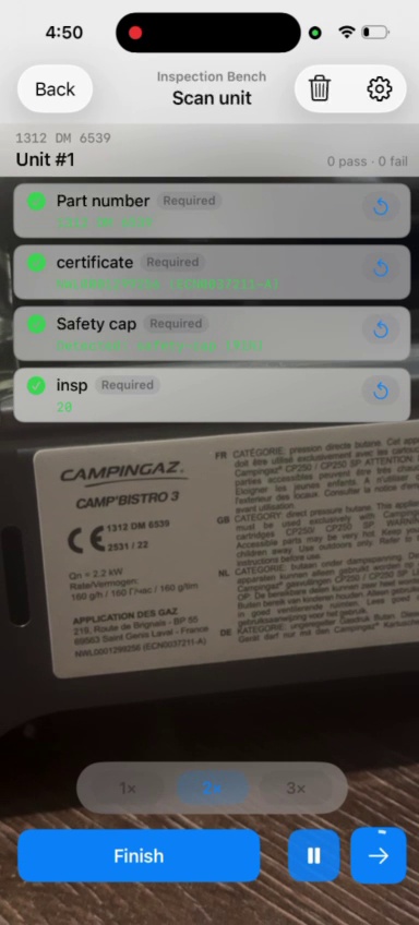 Scan router — extracting batch metadata from the manufacturing router